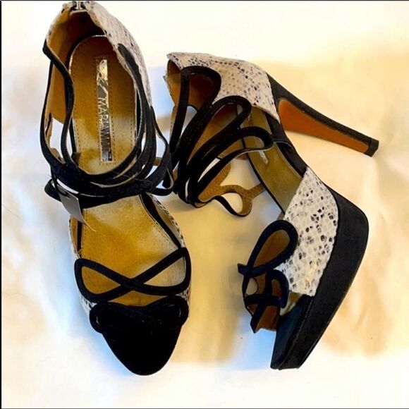 MARIE MARE STILETTO STRAPPY HEELS.  NEW. - Picture 2 of 6